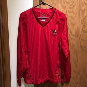 Red Nike Golf Windbreaker